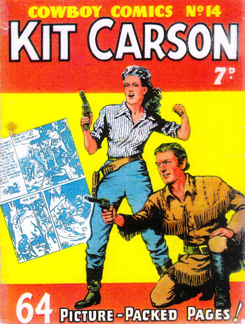 Book Cover For Cowboy Comics 14 - Kit Carson