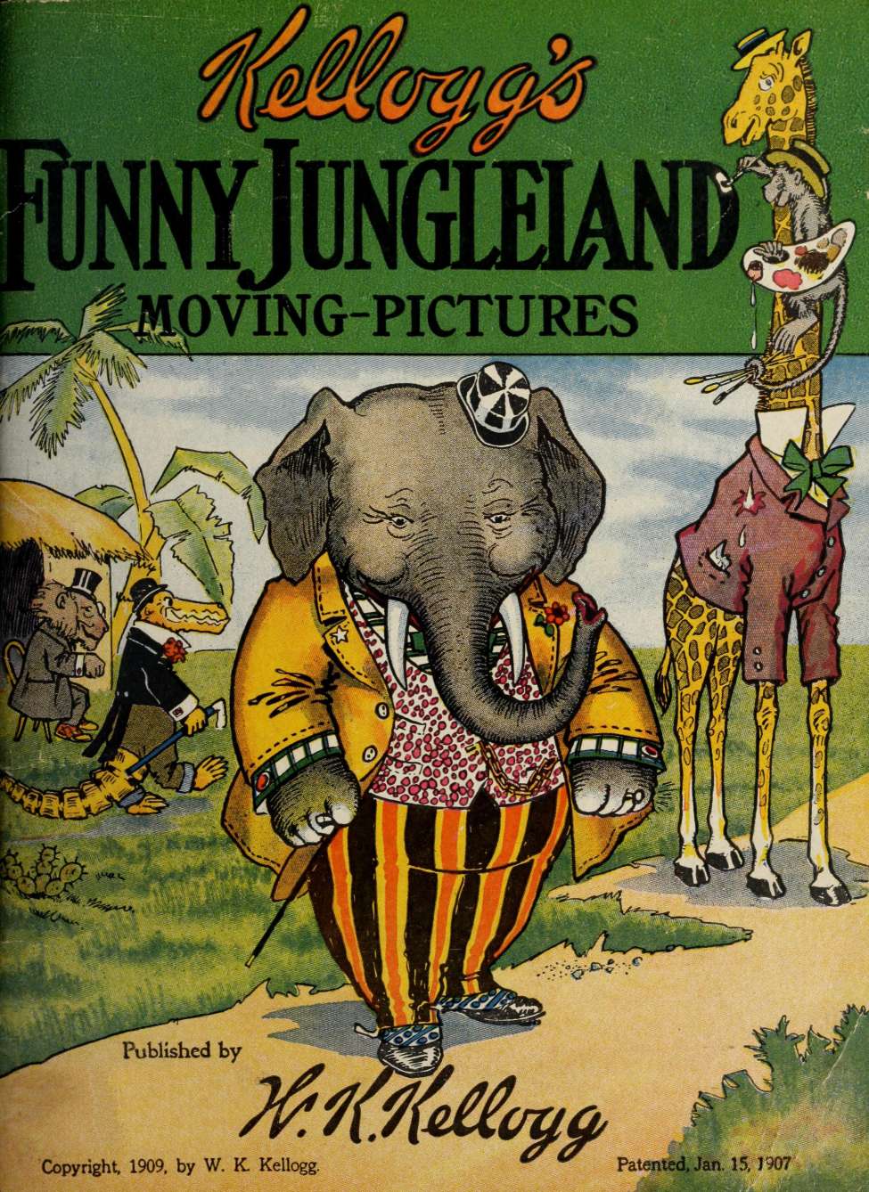 Book Cover For Kellogg's Funny Jungleland Moving Pictures
