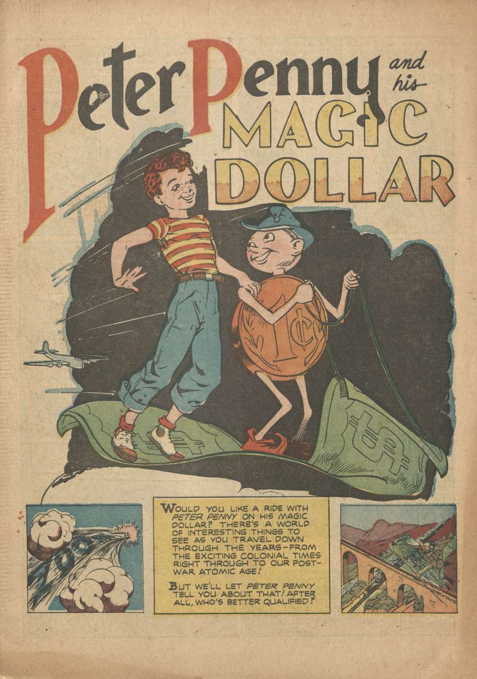 Book Cover For Peter Penny and His Magic Dollar