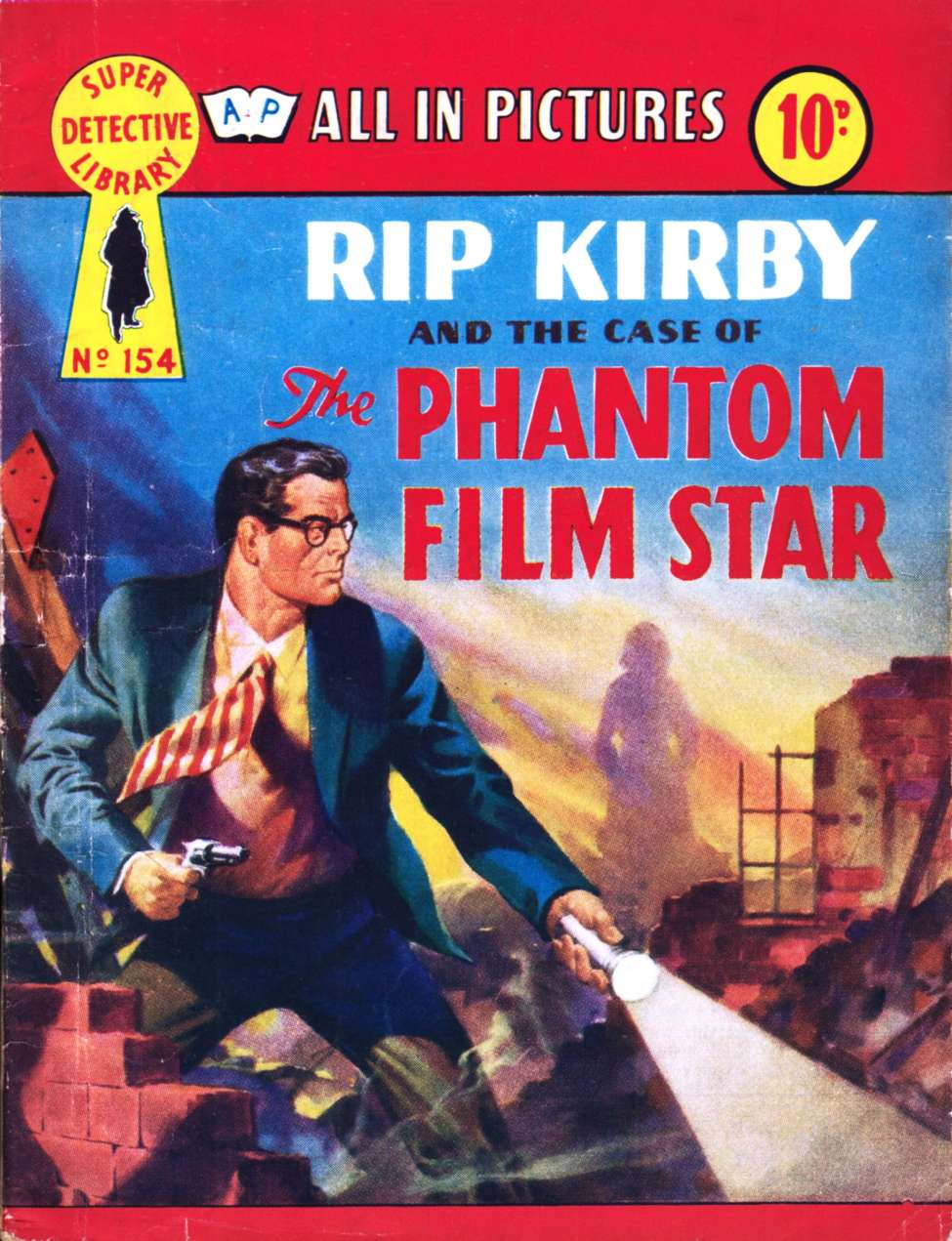 Book Cover For Super Detective Library 154 - The Phantom Film Star - Rip Kirby