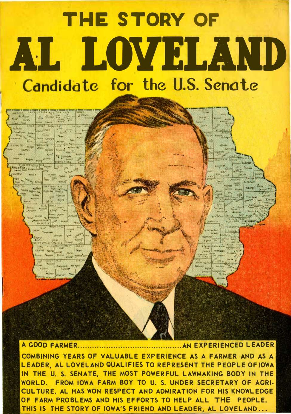 Book Cover For The Story of Al Loveland - Candidate for the U.S. Senate
