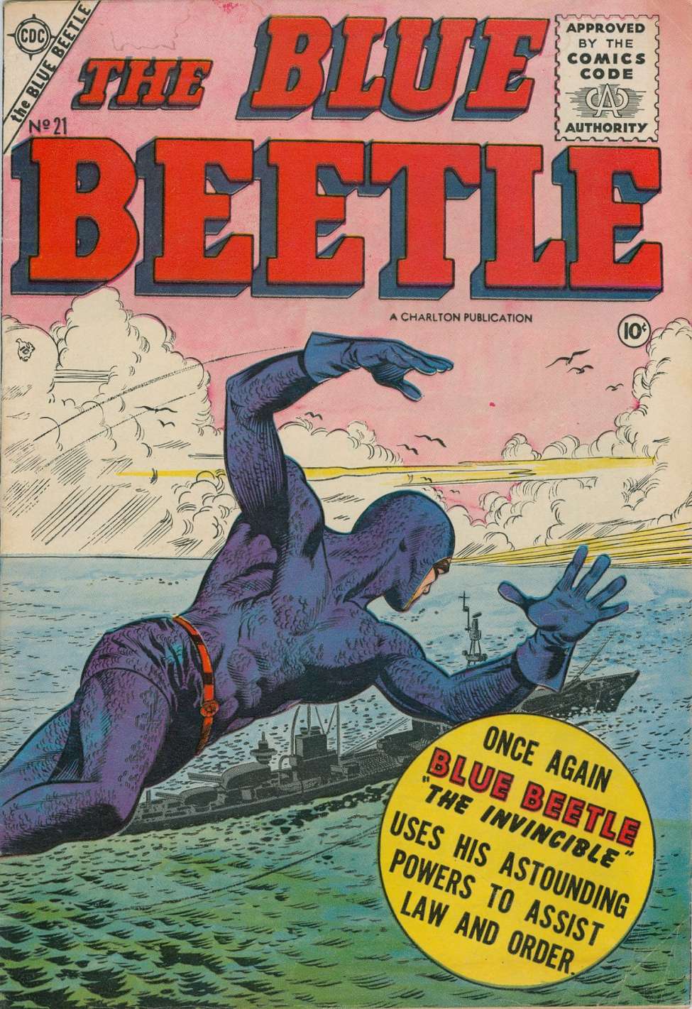 Book Cover For Blue Beetle (1955) 21 - Version 2