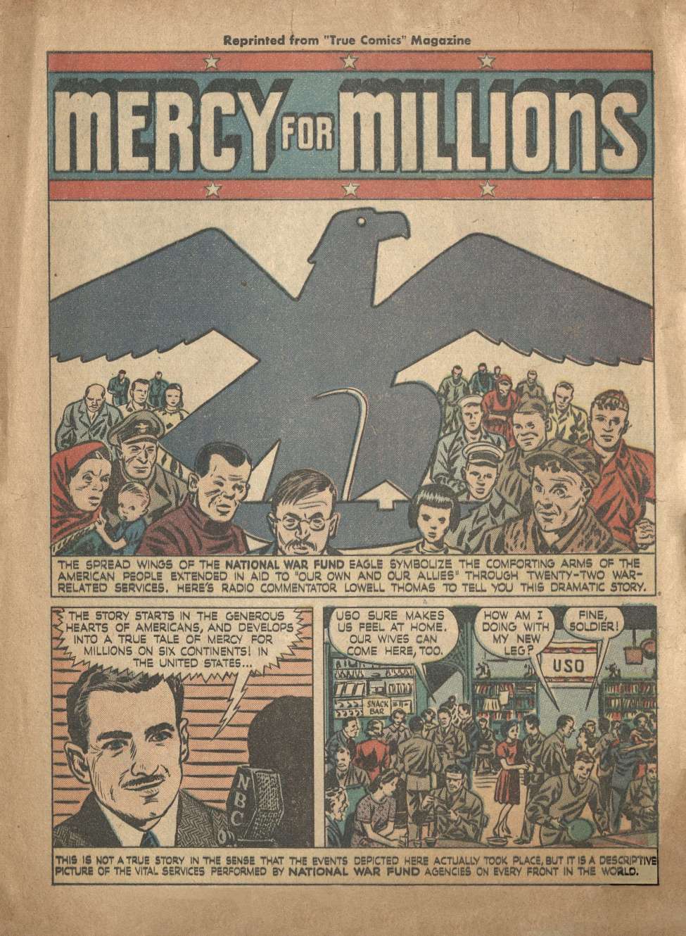 Book Cover For Mercy For Millions - National War Fund