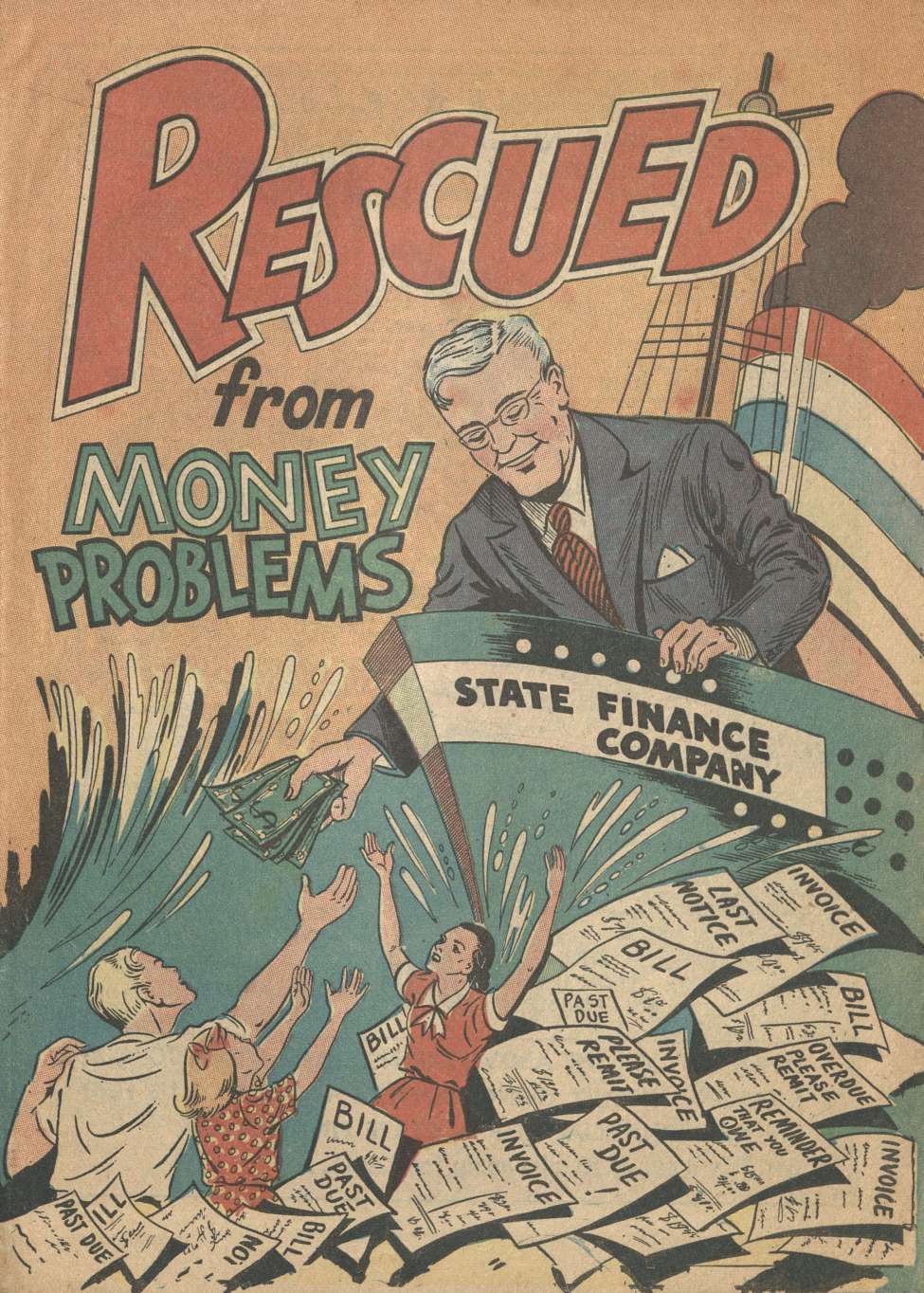 Book Cover For Rescued From Money Problems - State Finance Co. - Version 2