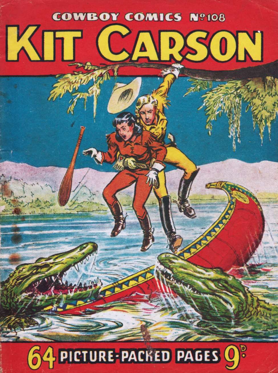 Book Cover For Cowboy Comics 108 - Kit Carson