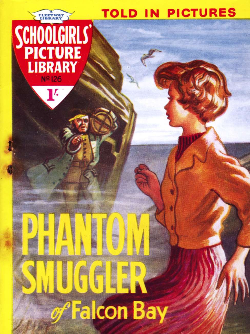 Book Cover For Schoolgirls' Picture Library 126 - Phantom Smuggler of Falcon Bay