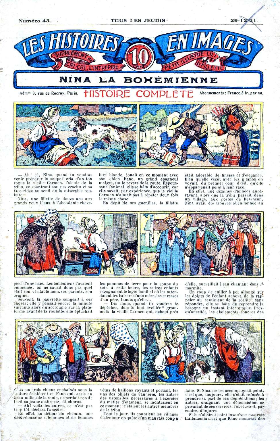 Book Cover For Les Histoires en Images 43 - Nina La Bohémienne