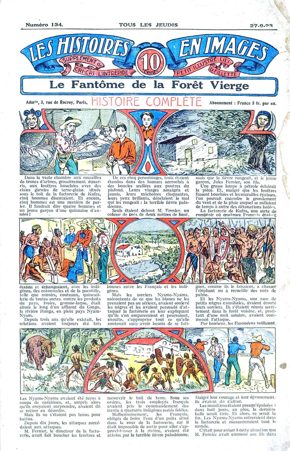 Book Cover For Les Histoires en Images 134 Le Fantôme de la Forêt Vierge