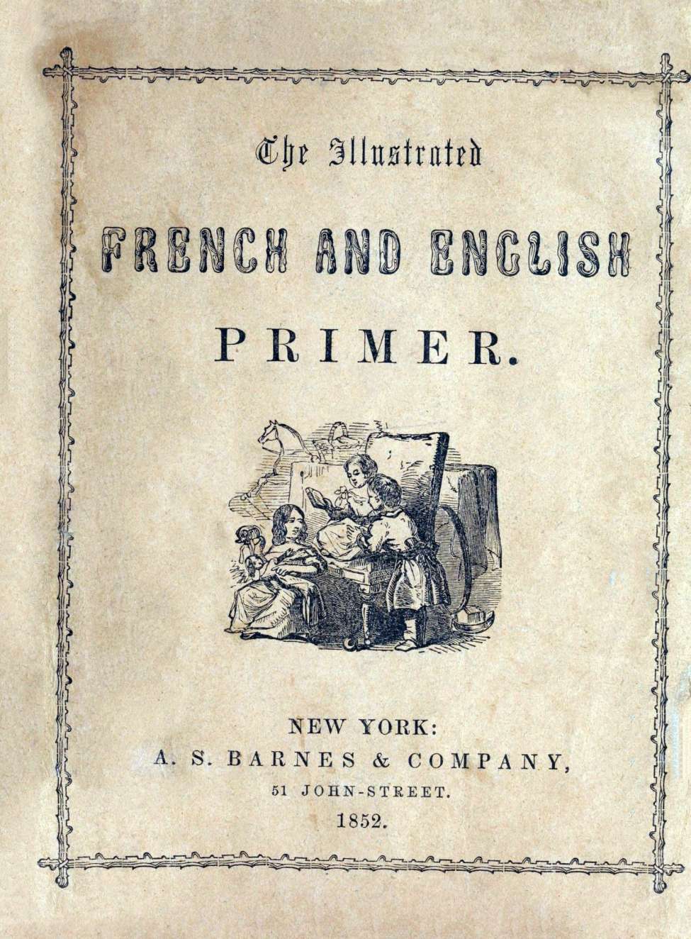 Book Cover For Illustrated French and English Primer