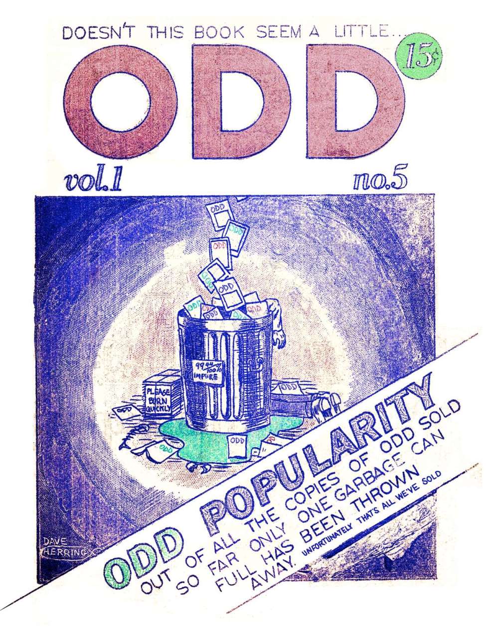 Book Cover For Odd v1 #5 1964