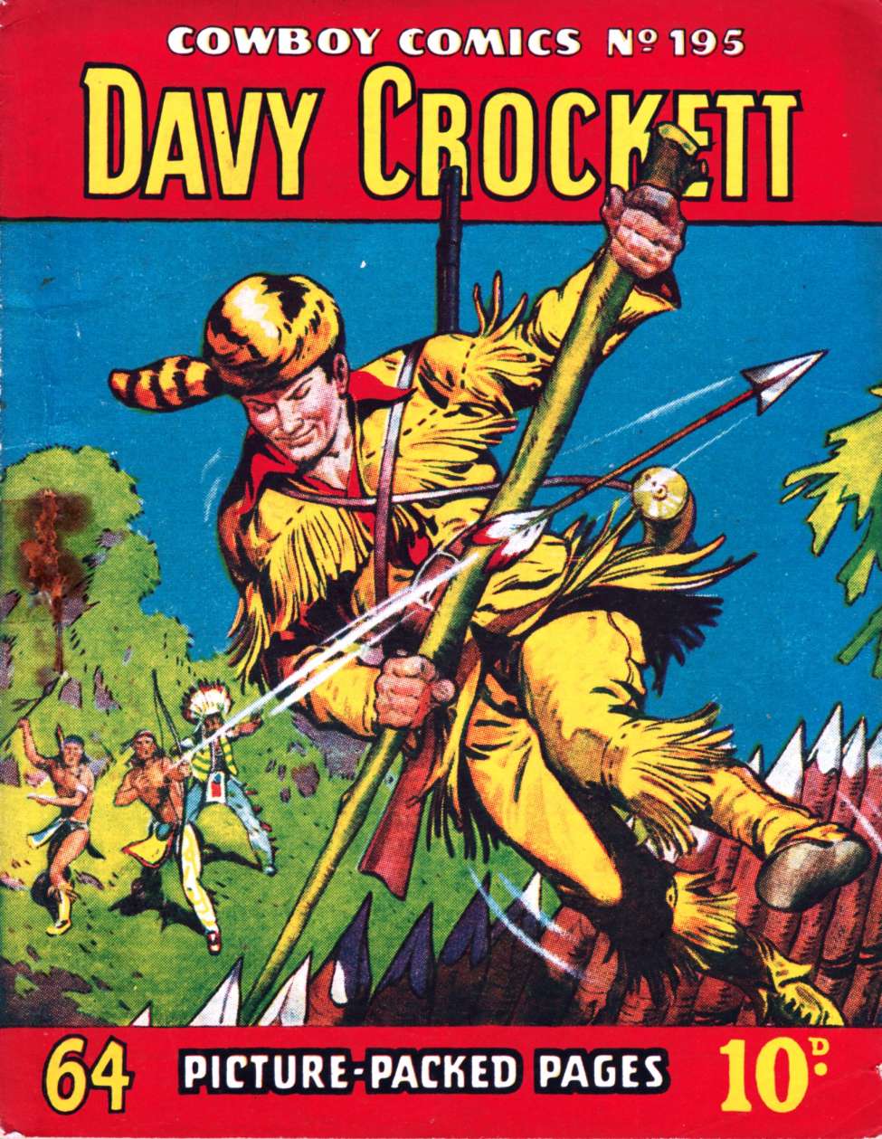 Book Cover For Cowboy Comics 195 - Davy Crockett