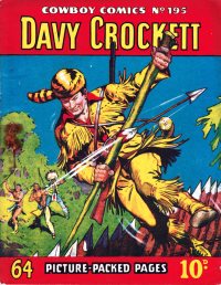 Large Thumbnail For Cowboy Comics 195 - Davy Crockett