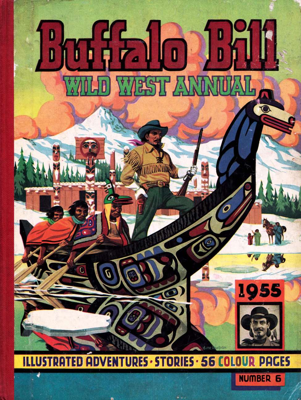 Book Cover For Buffalo Bill Wild West Annual 1954