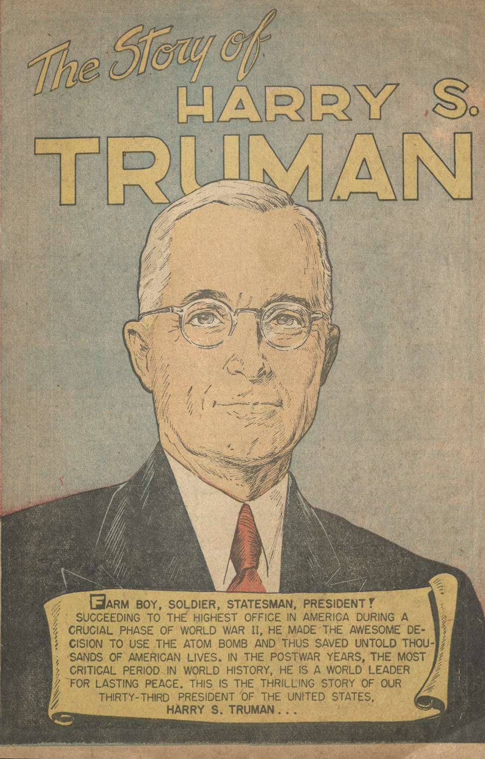 Book Cover For The Story of Harry S. Truman - Version 2