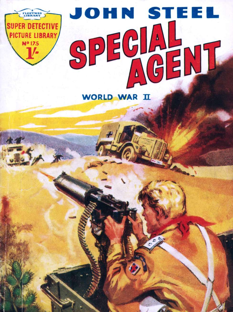 Book Cover For Super Detective Picture Library 175 - Desert Spy - John Steel