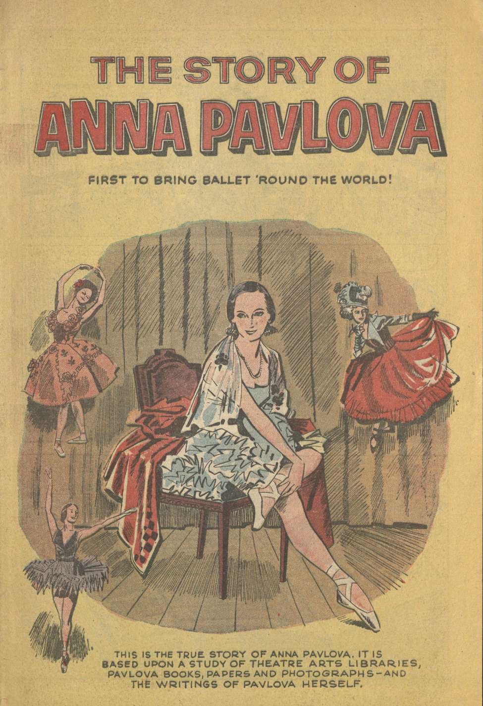 Book Cover For The Story of Anna Pavlova - Selva and Sons