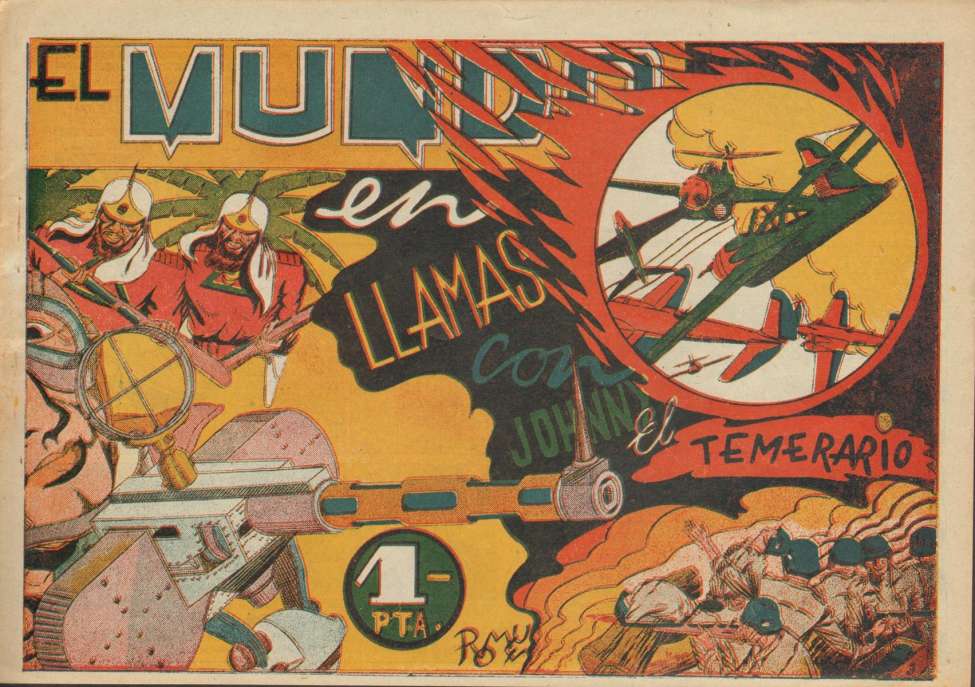 Book Cover For Johnny el Temerario 3 - El Mundo en Llamas