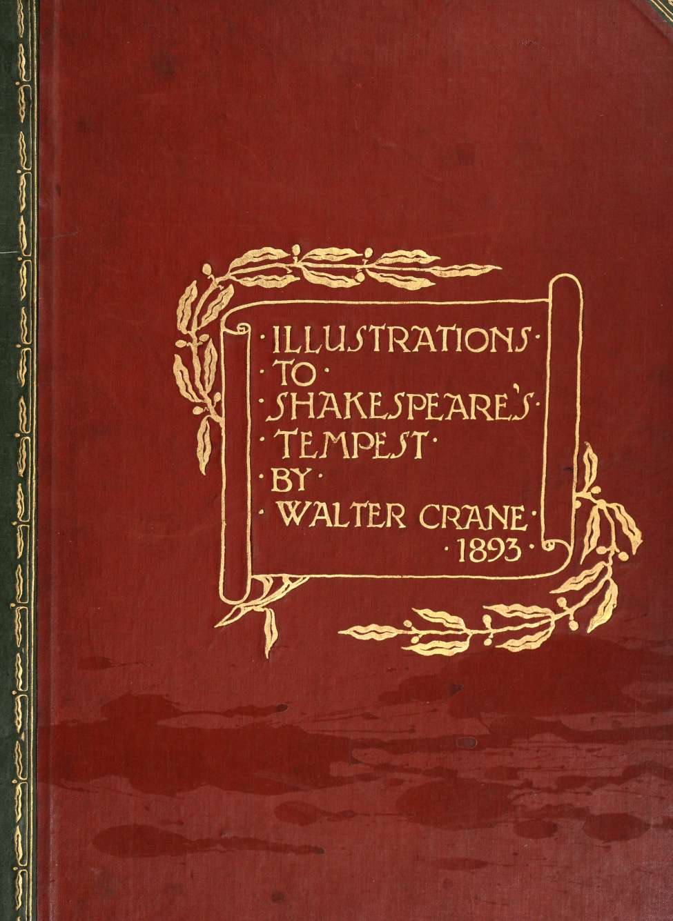 Book Cover For Illustrations to Shakespeare's Tempest - Walter Crane