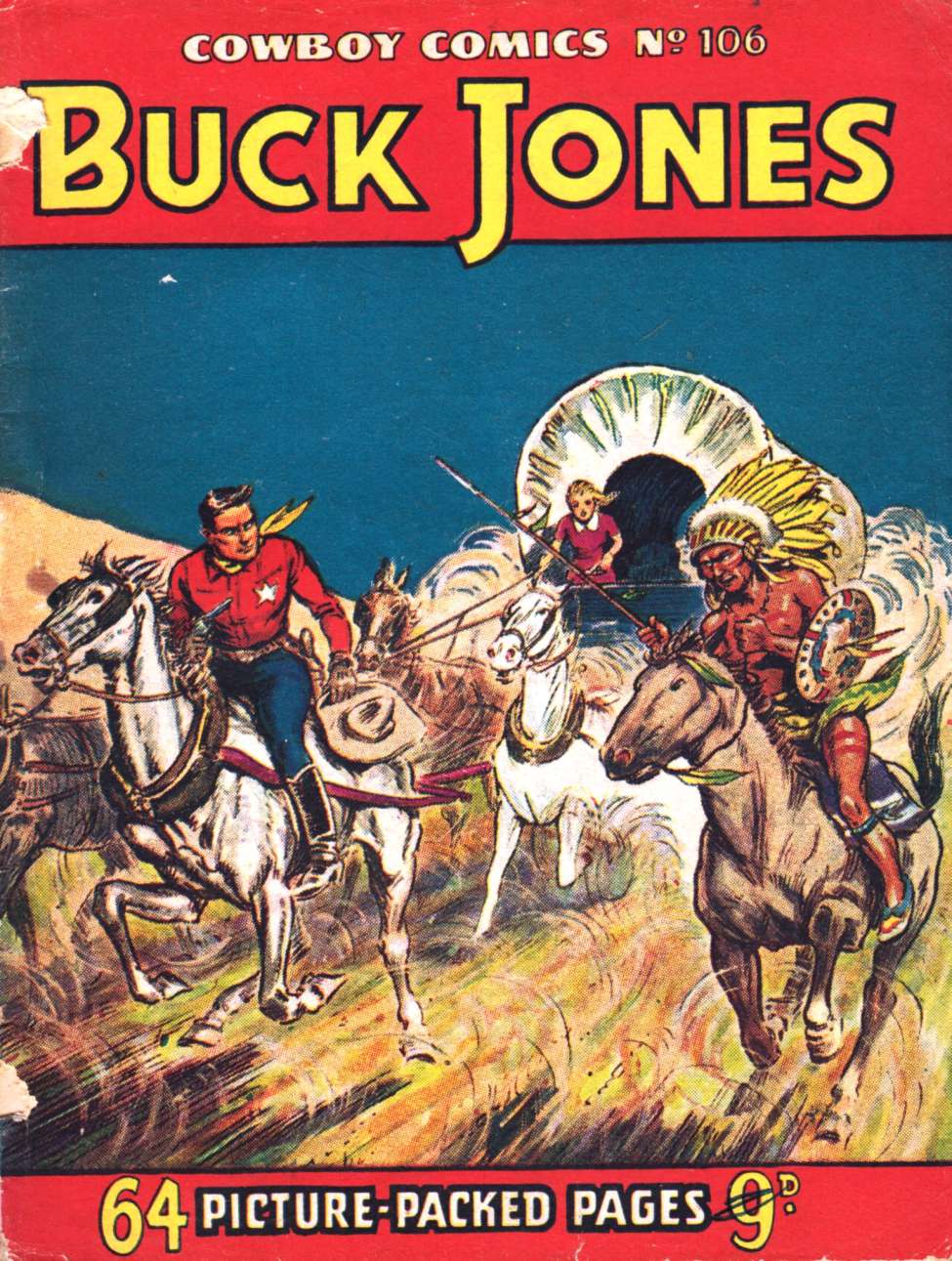 Book Cover For Cowboy Comics 106 - Buck Jones