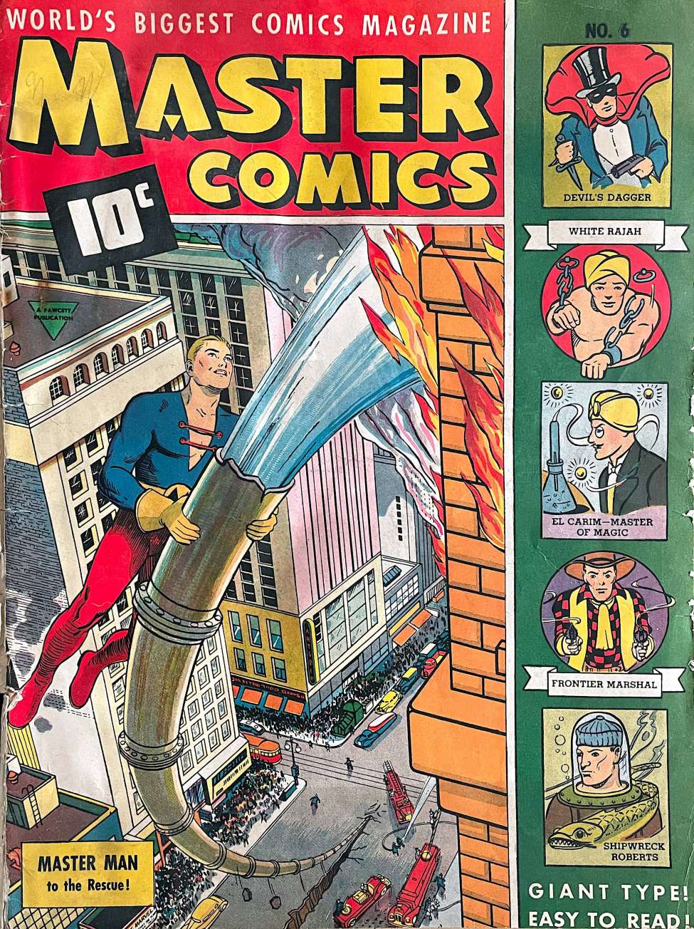 Book Cover For Master Comics 6