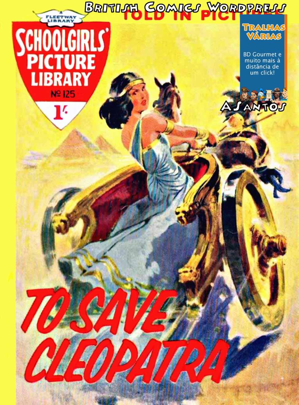 Book Cover For Schoolgirls' Picture Library 125 - To Save Cleopatra