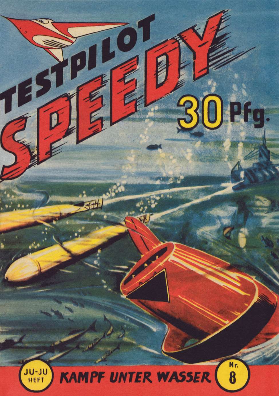 Book Cover For Testpilot Speedy 8 - Kampf unter Wasser