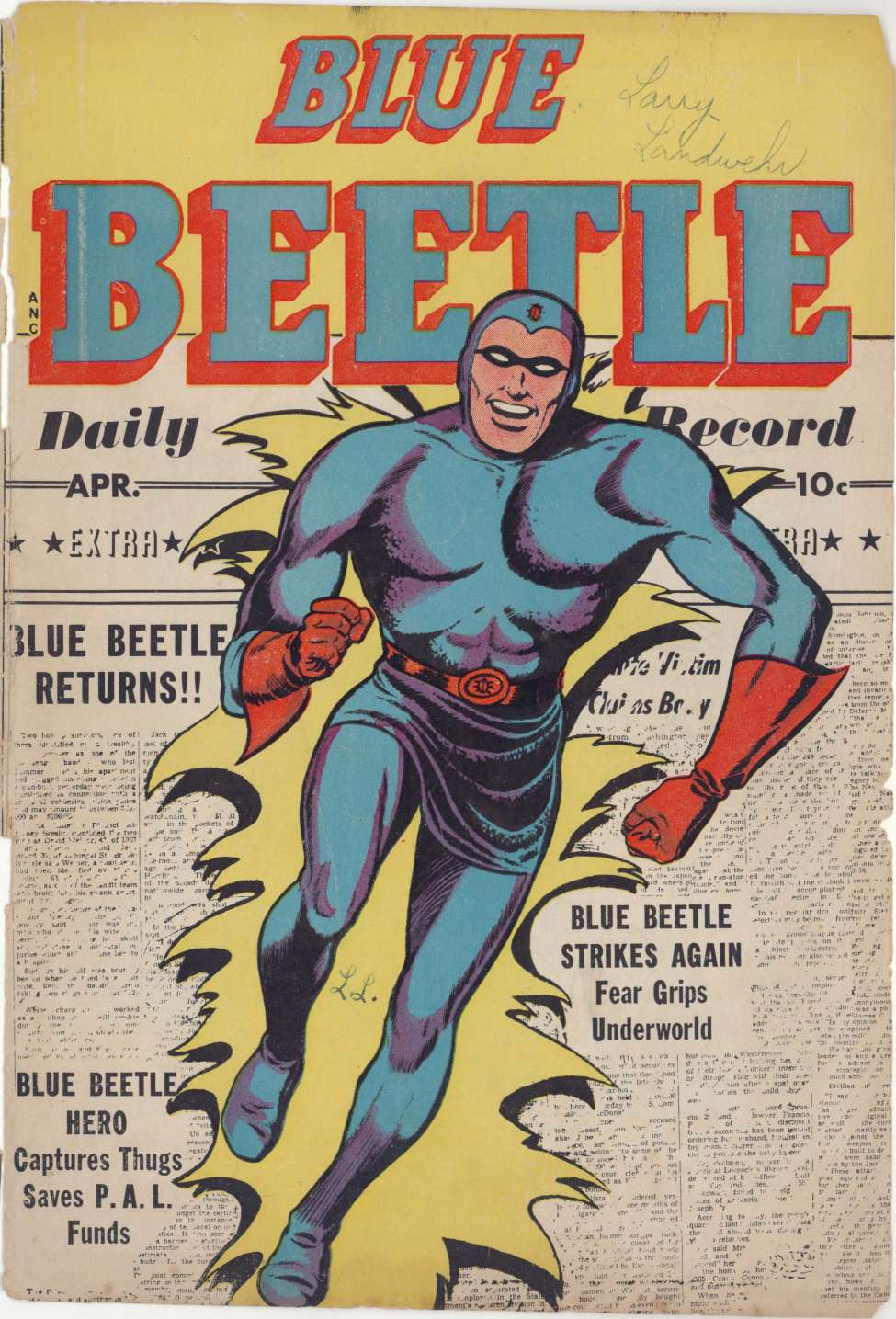 Book Cover For Blue Beetle 58