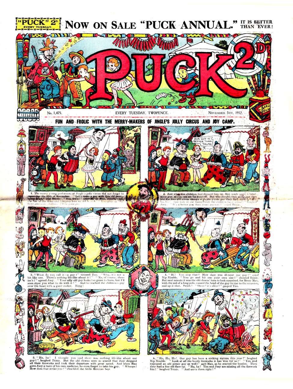 Book Cover For Puck No.1475 (05-11-1932)