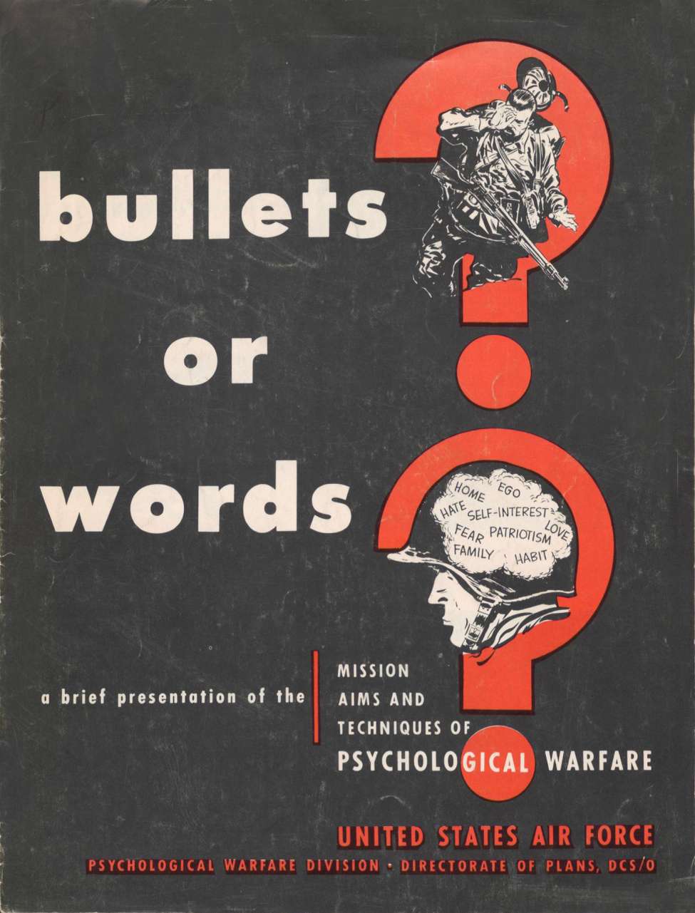 Book Cover For Bullets or Words - USAF Psychological Warfare Division