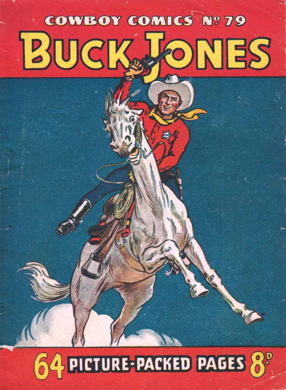 Book Cover For Cowboy Comics 79 - Buck Jones
